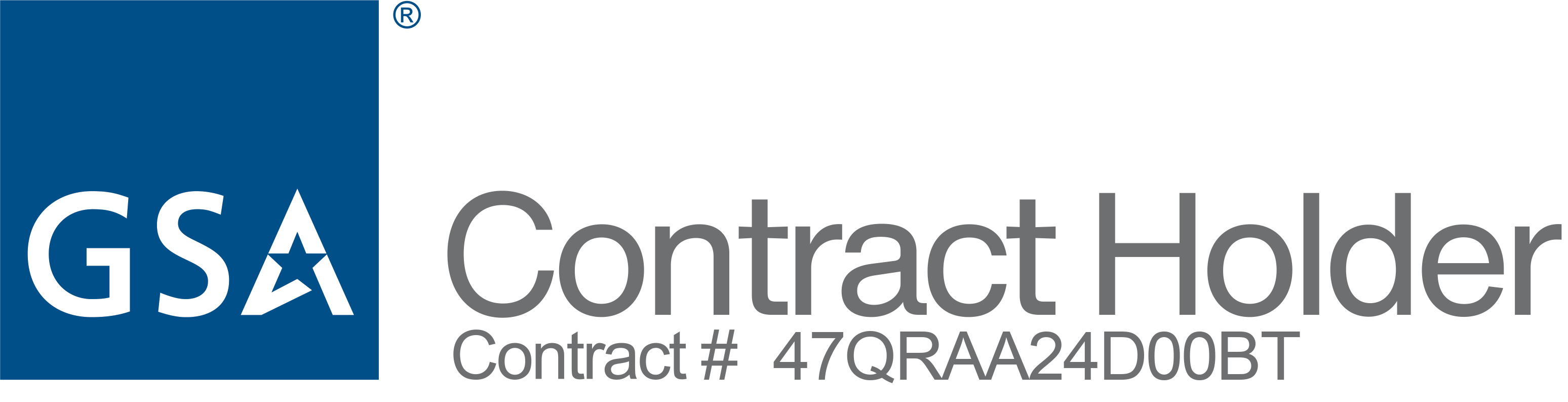 GSA Contract Holder Contract Number 47QRAA24D00BT